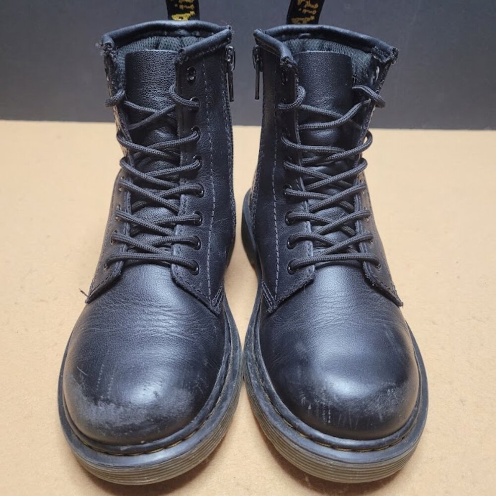 Dr. Martens Junior 1460J Softy T Leather Lace Up Boots Youth Sz 1 - Picture 3 of 11